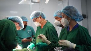 Doktori tokom operacije u hirurškoj sali
